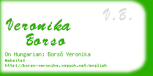 veronika borso business card